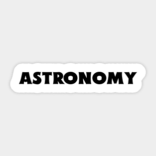 Astronomy Sticker